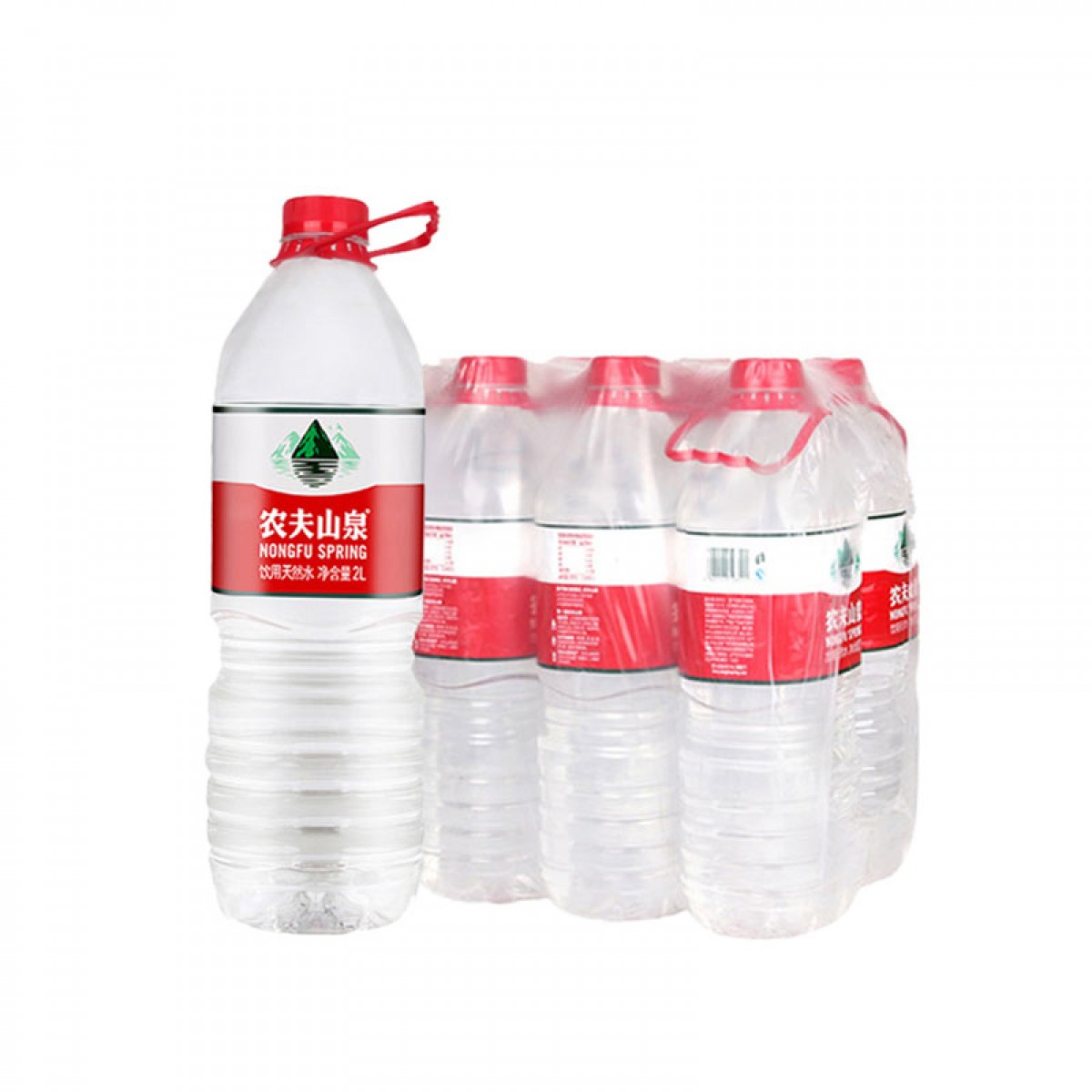 农夫山泉 饮用天然水 瓶装 2LX8瓶 整箱