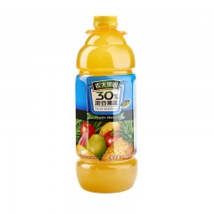 农夫山泉 农夫果园30%混合果蔬汁 芒果+菠萝+番石榴+苹果+番茄菠芒味 1.8LX6瓶 整箱装 3瓶1份起送