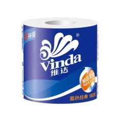 维达(Vinda) 卷纸 蓝色经典3层140g卫生纸巾10卷（3层与4层随机发货）