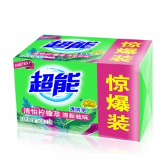 超能 柠檬草透明皂洗衣皂（清新祛味）260gX2块 肥皂（新老包装随机发货）