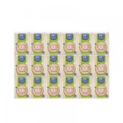 洁柔(C&S) 手帕纸 自然木食品级 加厚4层 面巾纸 24包  无香（加量装  母婴健康用纸  低白度类 本色纸巾）
