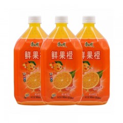 康师傅 鲜果橙橙汁 大瓶装橙汁饮料 夏季果味饮品 1LX12瓶 整箱装