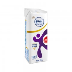 伊利 舒化高钙无乳糖型牛奶 220mlX12盒 礼盒装 笑脸包