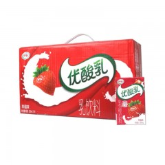 伊利 优酸乳 草莓 250mlX24盒 整箱装
