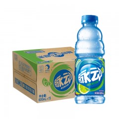 脉动（Mizone）青柠口味 低糖维生素运动功能饮料 600mlX15瓶 整箱装