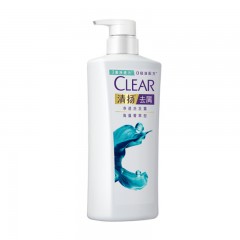 清扬(CLEAR) 无硅油洗发水 去屑洗发露 海藻菁萃型 (氨基酸洗发) 500g (新老包装随机发）