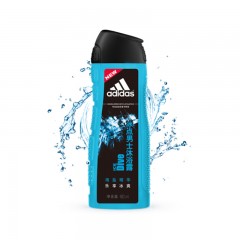 阿迪达斯 (Adidas) 男士活力冰点 沐浴露 持久留香 控油清凉舒爽 富含海盐成分 有效去角质 400ml