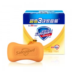 舒肤佳 香皂 蜂蜜润护 115gX3 (抑菌99.9%温和滋养 自然润泽 新老包装随机发货)