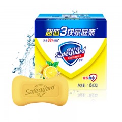 舒肤佳 香皂 柠檬清新 115gX3 （抑菌99.9%温和洁净 清盈低泡 新老包装随机发货）