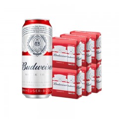百威（BUDWEISER）百威啤酒 清啤 黄啤 500mlX12听 整箱装