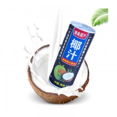 热带印象 海南原产椰汁 鲜榨椰汁 椰奶植物蛋白饮料 245mlX24 罐箱