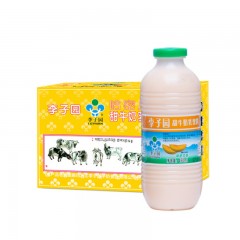 李子园 哈密瓜 甜牛奶 乳饮料 学生奶 早餐奶 风味乳饮品 450mlX12瓶 整箱装箱