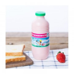 李子园 草莓 甜牛奶 饮料 学生奶 儿童营养早餐 风味乳饮品 450mlX12瓶 整箱装