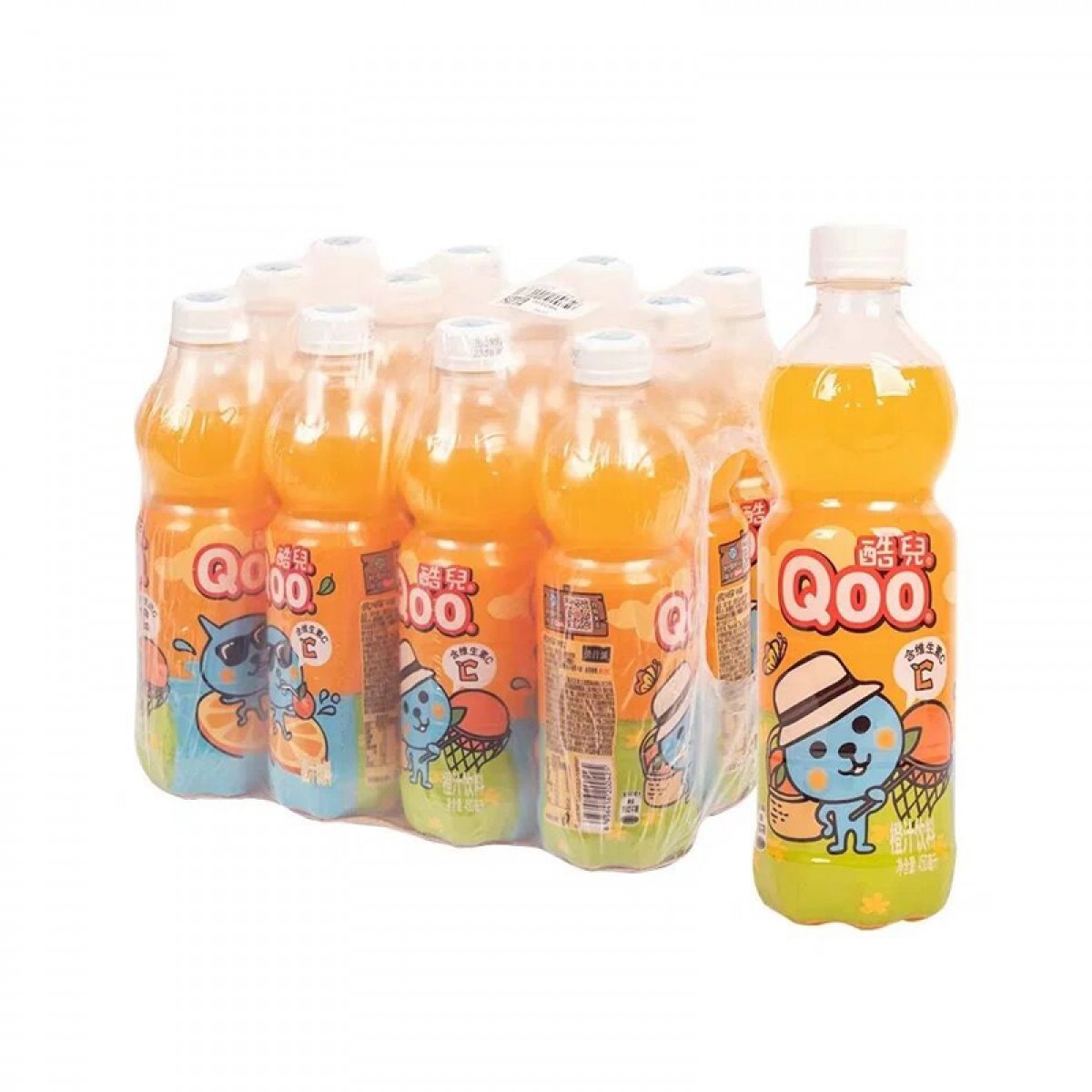 可口可乐 酷儿橙汁 450mlX12瓶  整箱装